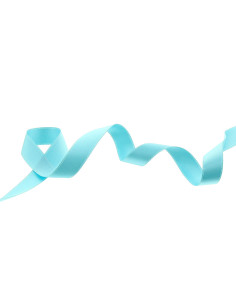 Ruban satin - Bleu glacial