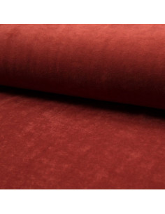 Tissus velours nicky - Terracotta