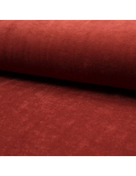 Tissus velours nicky - Terracotta