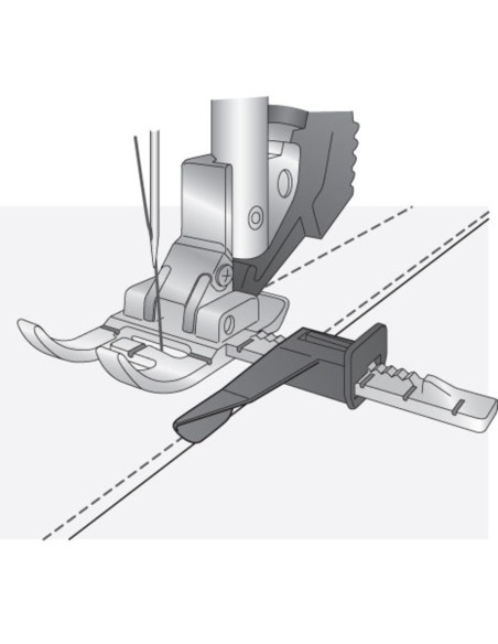 Pied guide réglable avec système IDT Pfaff