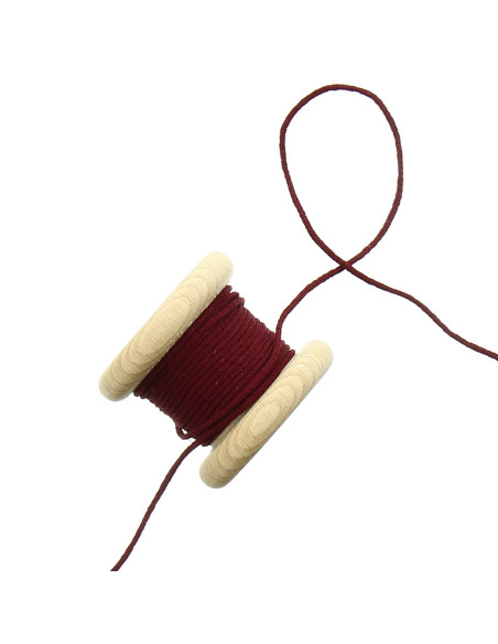 Cordon élastique 2.5 mm - Bordeaux