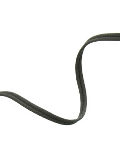 Cordon double passepoil recouvert mat - Gris anthracite