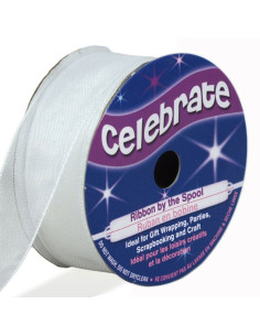 Ruban organza Celebrate blanc - 20 mm x 5 m