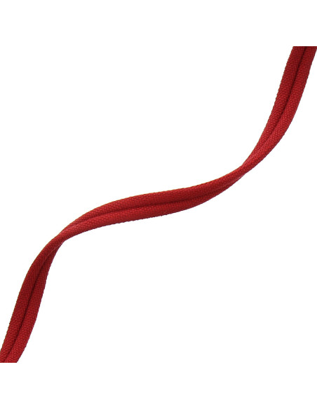 Cordon double passepoil recouvert mat - Rouge