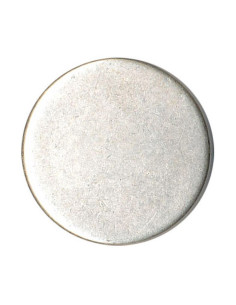 Bouton plat à queue - Argent vieilli