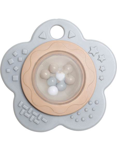 Anneau de dentition hochet bébé - Gris