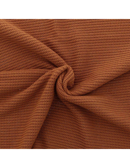 Tissu maille tricotée jersey relief - Ecureuil