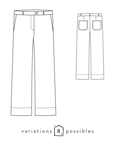 Patron de pantalon Allure - Atelier Scämmit