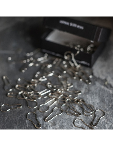 Boite de 100 épingles à nourrice bulbe 21 mm argent Merchant & Mills