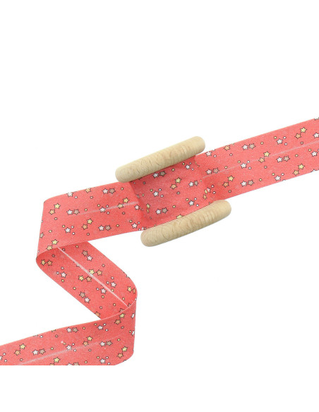 Biais étoiles 30 mm - Corail