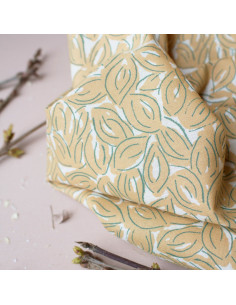 Tissu gaze de coton Petal Mustard - Atelier Brunette 2