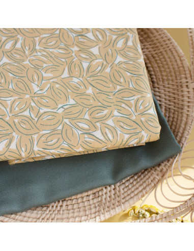 Tissu gaze de coton Petal Mustard - Atelier Brunette