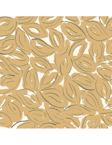 Tissu gaze de coton Petal Mustard - Atelier Brunette