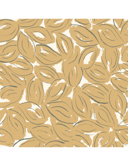 Tissu gaze de coton Petal Mustard - Atelier Brunette