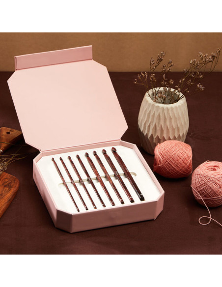 Coffret prestige crochets KnitPro Symfonie Rose