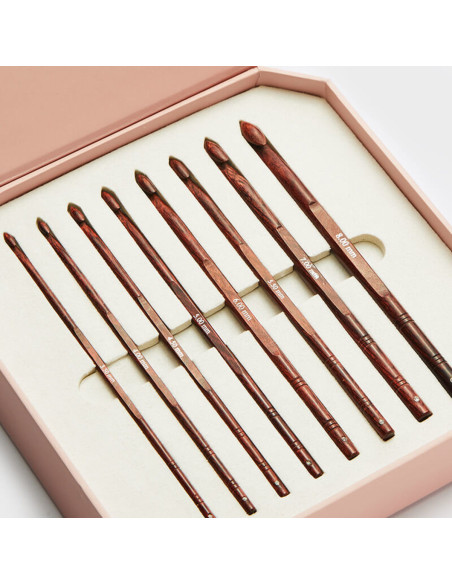 Coffret prestige crochets KnitPro Symfonie Rose