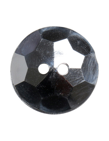 Set de 8 boutons 2 trous Cocktail 18 mm - Gris