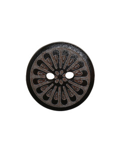 Paquet de 8 boutons en bois marguerite 15 mm 2