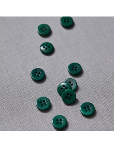 Bouton corozo plat - Vert