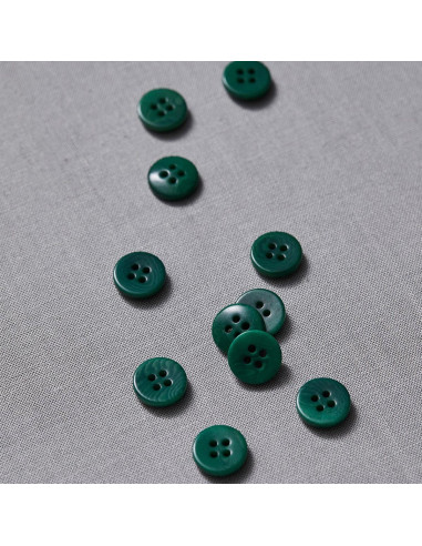 Bouton corozo plat - Vert