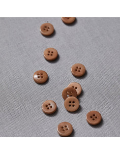 Bouton corozo plat - Moutarde