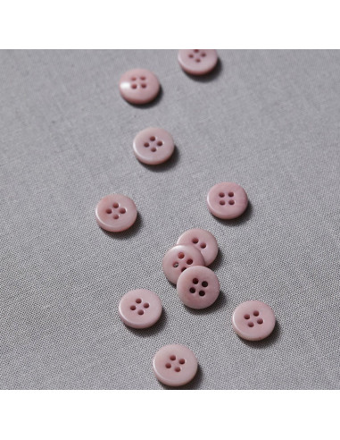 Bouton corozo plat - Rose