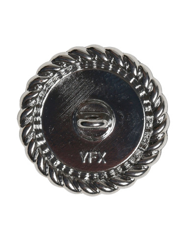 Set de 4 boutons Perle 21 mm - Argent