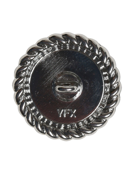 Set de 4 boutons Perle 21 mm - Argent