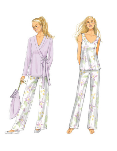 Patron de robe, haut, chemise, pantalon et sac - Butterick 5963