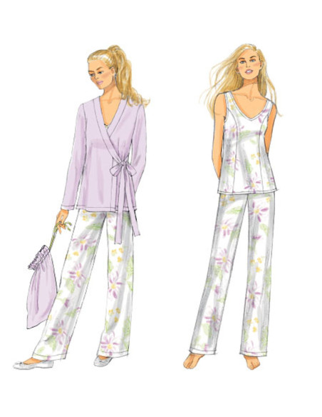Patron de robe, haut, chemise, pantalon et sac - Butterick 5963
