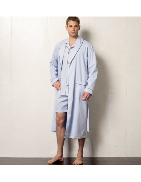 Patron de robe de chambre, ceinture, haut, short et pantalon - Vogue 8964