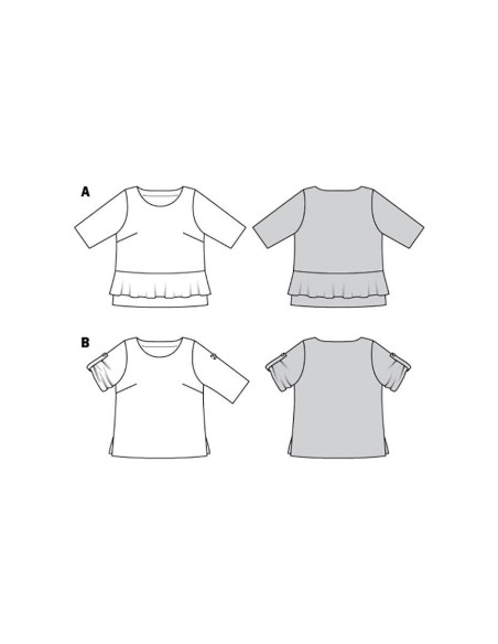 Patron de blouse - Burda 6105