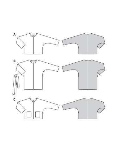 Patron de veste - Burda 6123