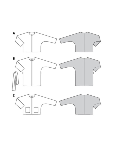 Patron de veste - Burda 6123