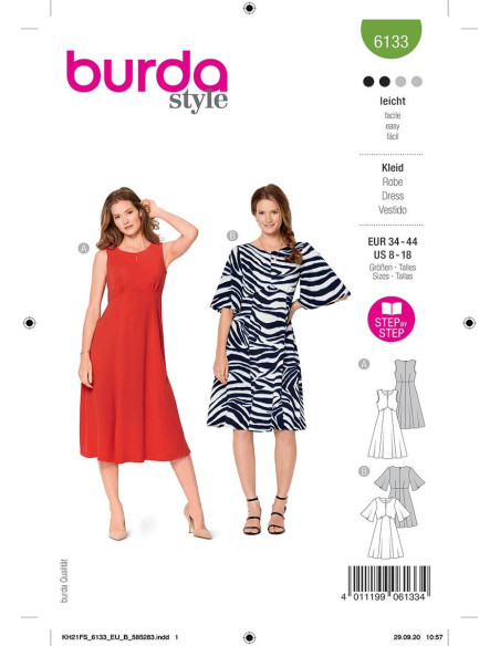 Patron de robe - Burda 6133