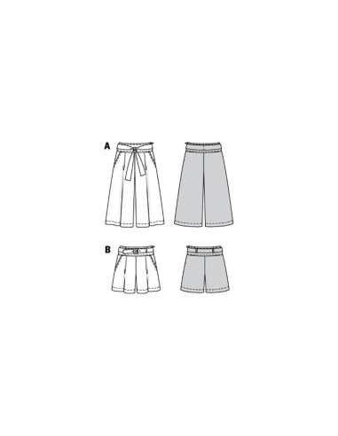 Patron de jupe-culotte - Burda 6138