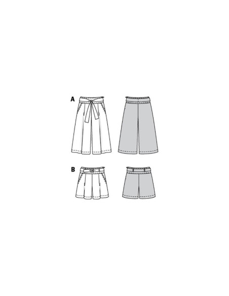 Patron de jupe-culotte - Burda 6138