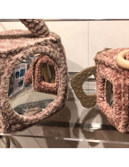 Lot de 3 miroirs souples pour tapis d´éveil et suspension - Carré