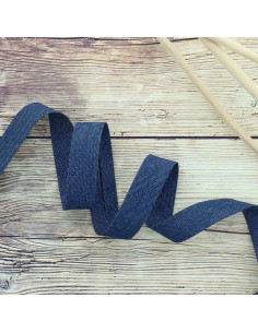 Biais jeans 20 mm - Bleu