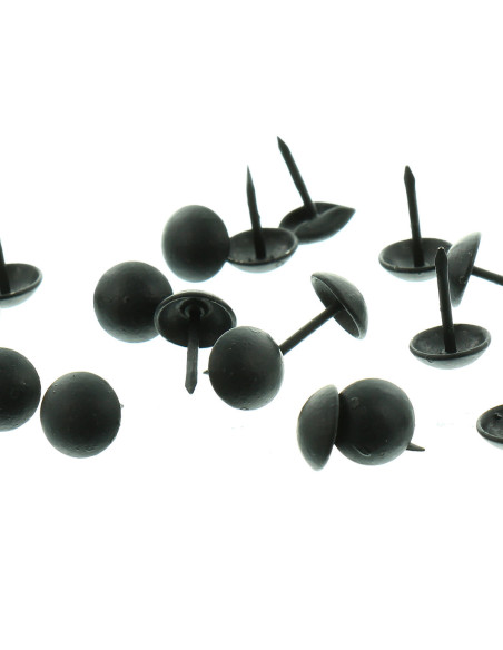 Clous tapissier ronds - Noir mat