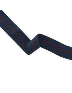 Sangle élastique de tapissier 70 mm bleu et rouge 2