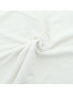 Tissu micro éponge viscose - Blanc