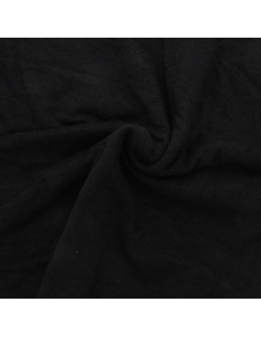 Tissu micro éponge viscose - Noir