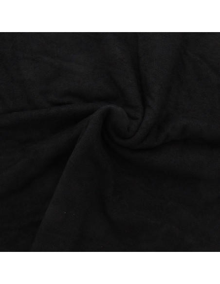 Tissu micro éponge viscose - Noir