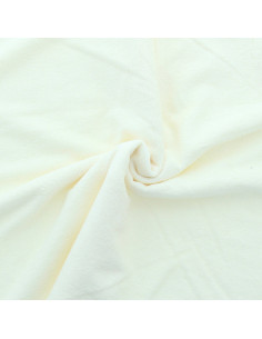 Tissu micro éponge viscose - Écru