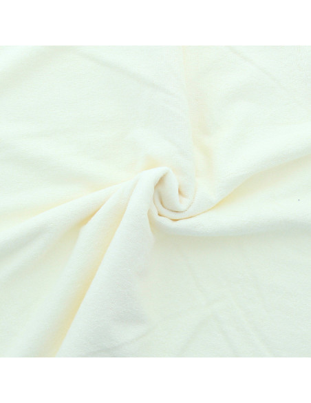 Tissu micro éponge viscose - Écru