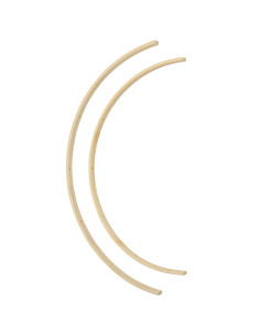 Mobile en bambou pour bébé - 2 demi-cercles