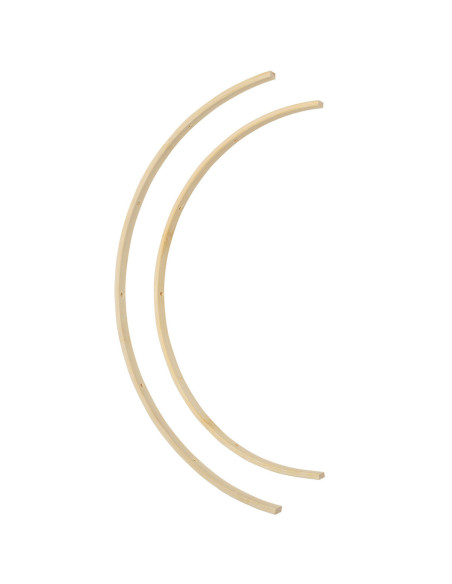 Mobile en bambou pour bébé - 2 demi-cercles