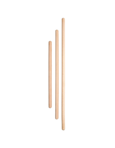 Lot de 3 bâtons en bois pour macramé