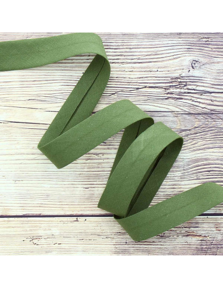 Biais coton bio - Vert asperge